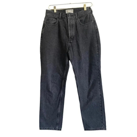 Everlane The Curvy 90's Cheeky Crop Jean Women's 29 Black Straight High Rise NWT - Picture 1 of 5